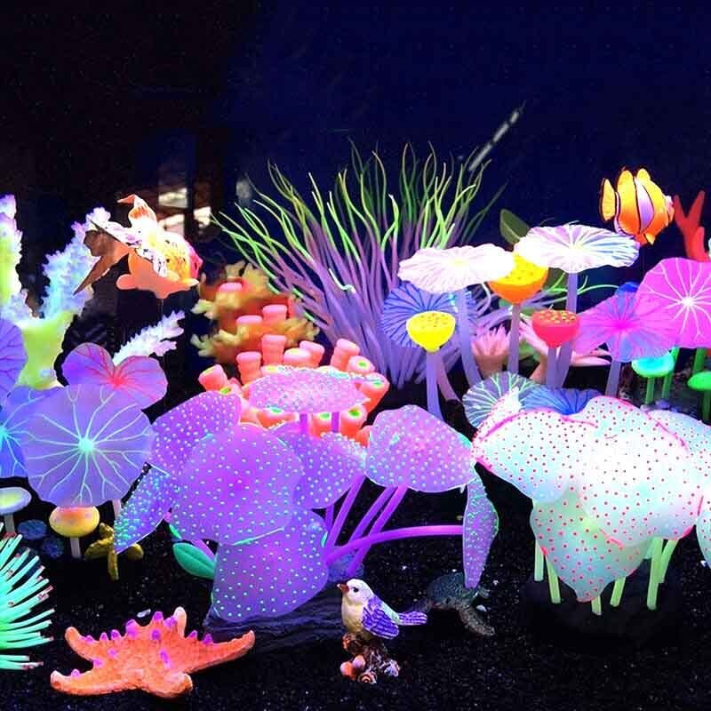 Aquarium Planted Substrate - 실리콘 발광 조경 인공 어항 물광