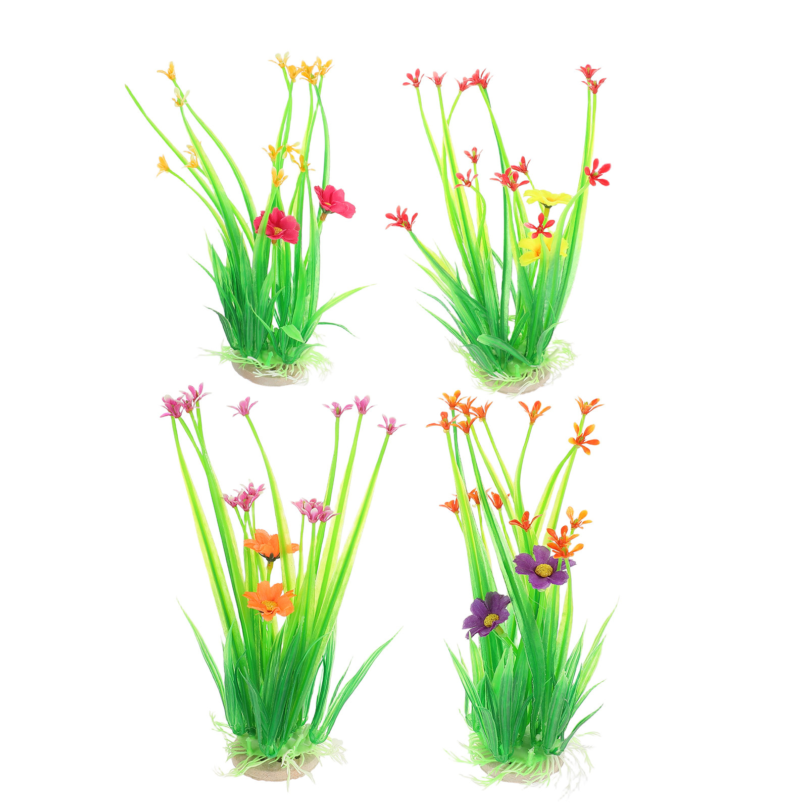 Aquarium Planted Sand - 4pcs 인공 수족관 식물 물고기 탱크