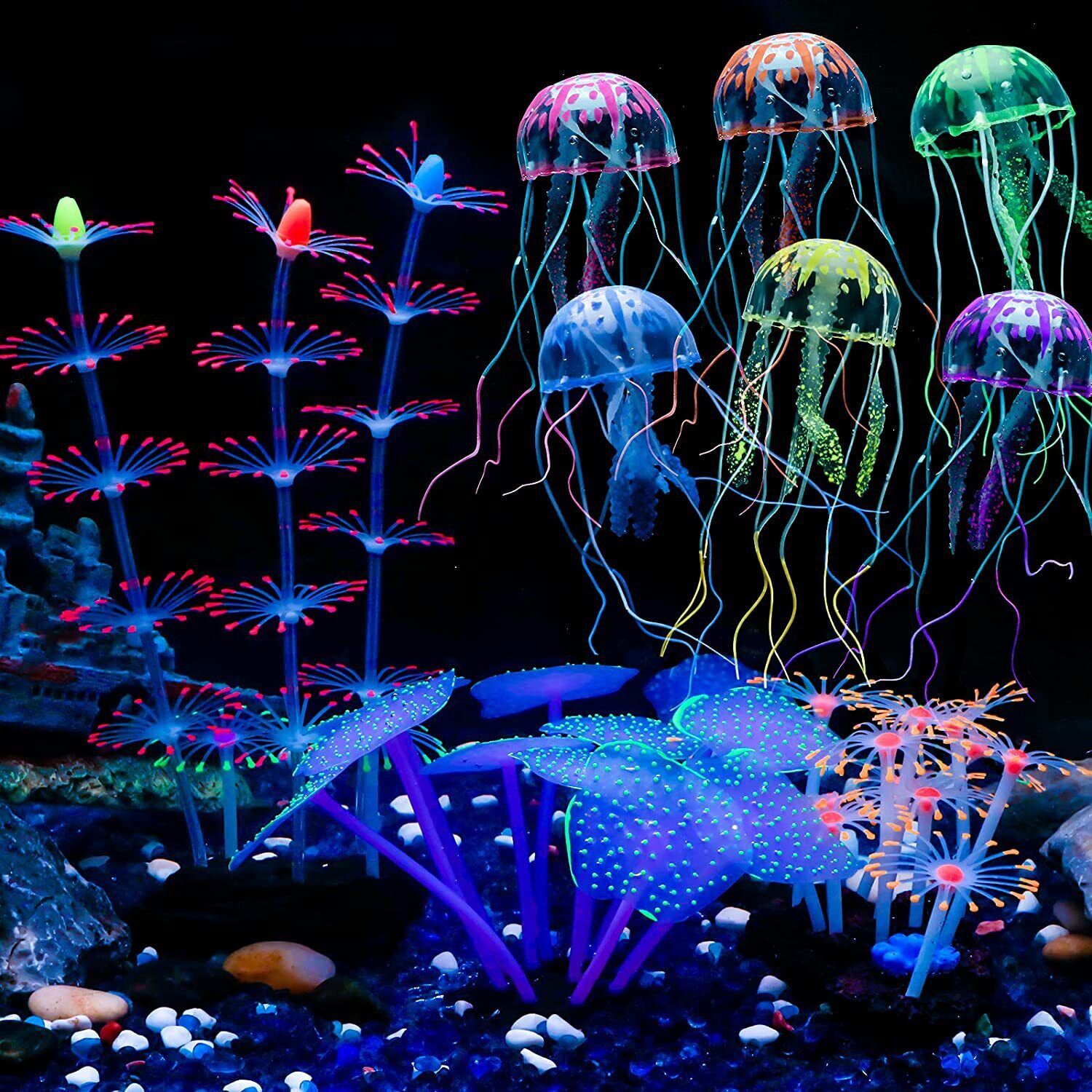 실리콘 발광 조경 인공 어항 물광 발광 산호 해바라기  - Aquarium Planted Substrate 리뷰 및 가격
