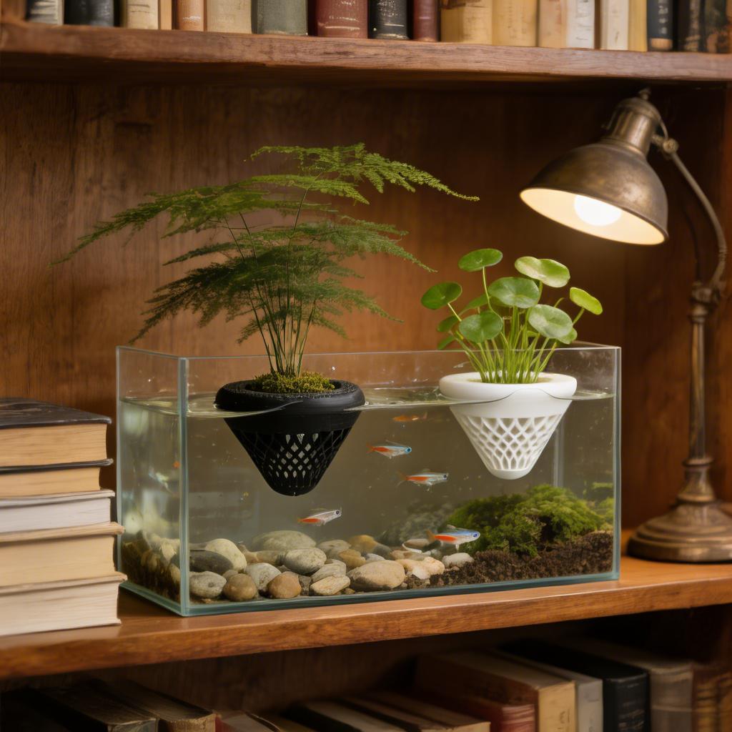 2PCS 플로팅 수족관 식물 홀더, 물고기 탱크용 걸이 - Aquarium Plant Display 리뷰 및 가격