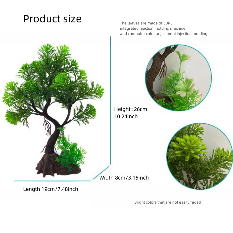 어항 DIY 인공 수족관 장식 식물, 나무 장식, 수생 - Aquarium Planted Substrate 리뷰 및 가격