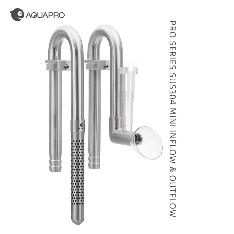 AQUAPRO 미니 스테인레스 스틸 유입 유출 스키머  - Aquarium Planted Filter 리뷰 및 가격