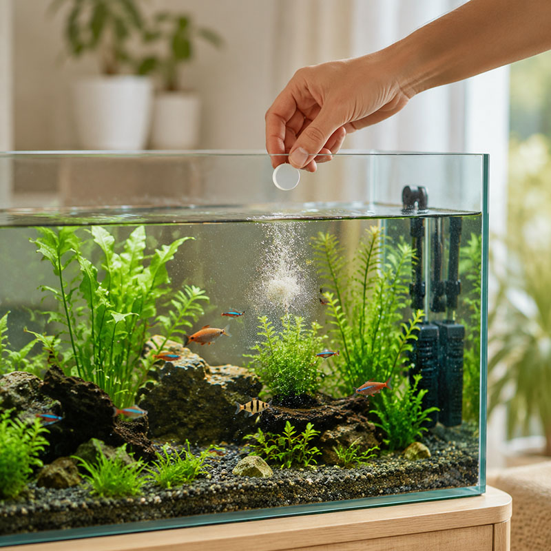 미라베엑스엘 150 수족관 조류 제거 정제, 안전한 조 - Planted Aquarium With Fish 리뷰 및 가격