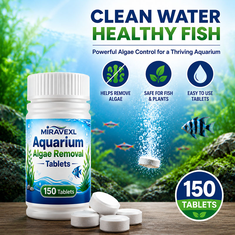 미라베엑스엘 150 수족관 조류 제거 정제, 안전한 조 - Planted Aquarium With Fish 리뷰 및 가격