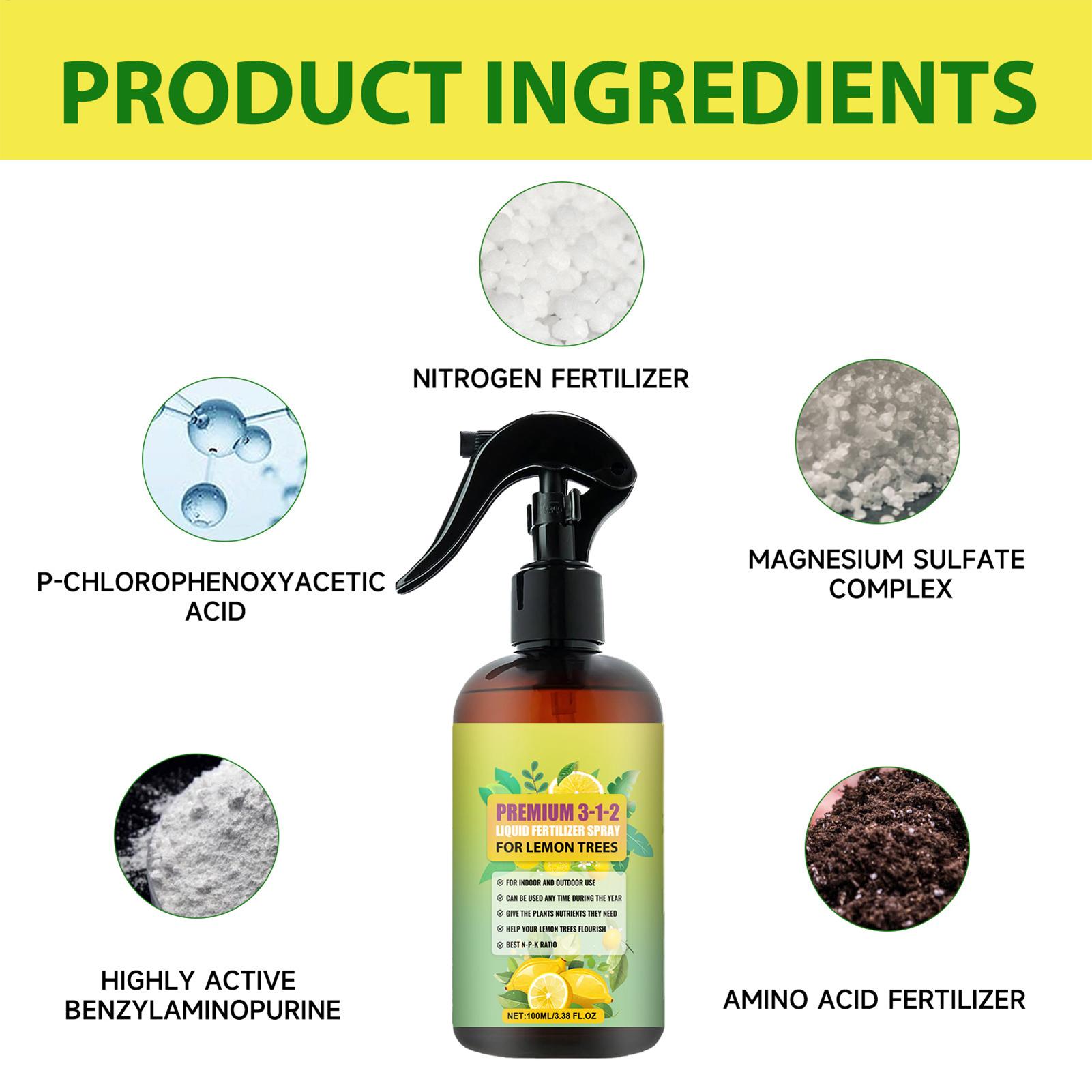 100ml 유기농 액체 비료 레몬나무 잎 성장 스프레이 - Liquid Fertilizer All In 리뷰 및 가격