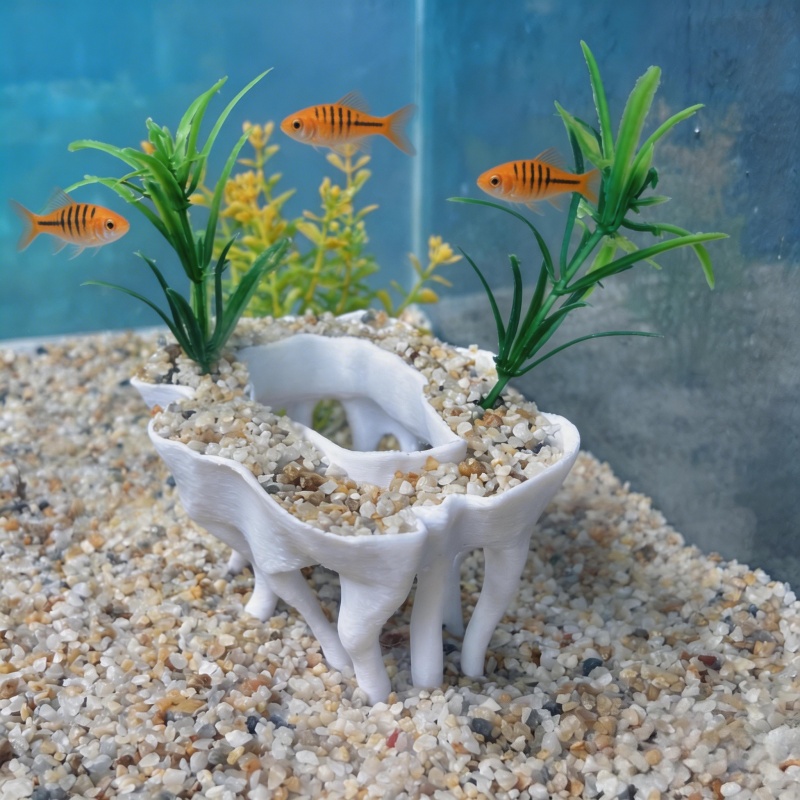 3D 프린팅으로 제작된 나무 뿌리 모양의 수족관 식물, - Aquarium Planted Substrate 리뷰 및 가격