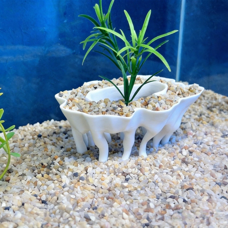 3D 프린팅으로 제작된 나무 뿌리 모양의 수족관 식물, - Aquarium Planted Substrate 리뷰 및 가격