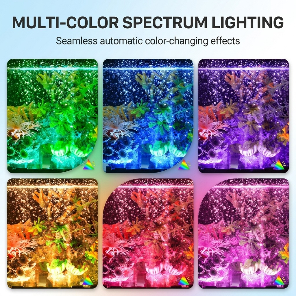 USB LED 수족관 에어 버블 라이트 자동 RGB 색 - Aquarium Lily Pipe 리뷰 및 가격